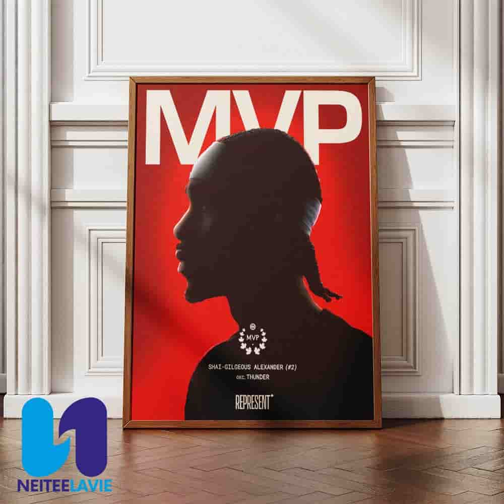 #2 OKC Thunder Shai Gilgeous-Alexander Has Been Named The 2024-25 NBA MVP Home Decor Poster Canvas #2 OKC Thunder Shai Gilgeous-Alexander Has Been Named The 2024-25 NBA MVP Home Decor Poster Canvas