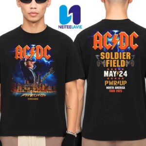 AC/DC Chicago PWR UP North America Tour On May 24 2025 At Soldier Field T-Shirt