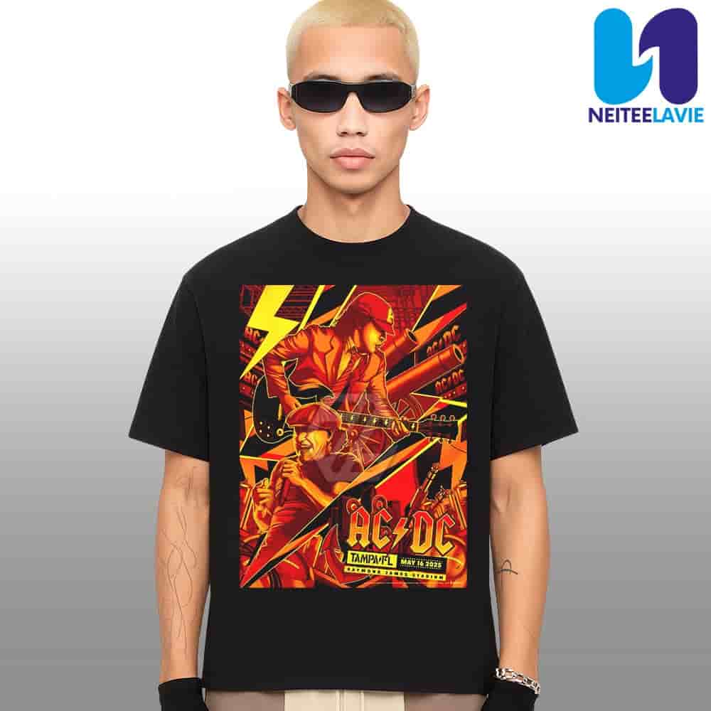 AC/DC In Tampa FL On May 16 2025 At Raymond James Stadium Merchandise Unisex T-Shirt AC/DC In Tampa FL On May 16 2025 At Raymond James Stadium Merchandise Unisex T-Shirt