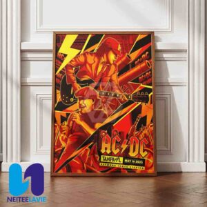 AC/DC In Tampa FL On May 16 2025 At Raymond James Stadium Poster Canvas