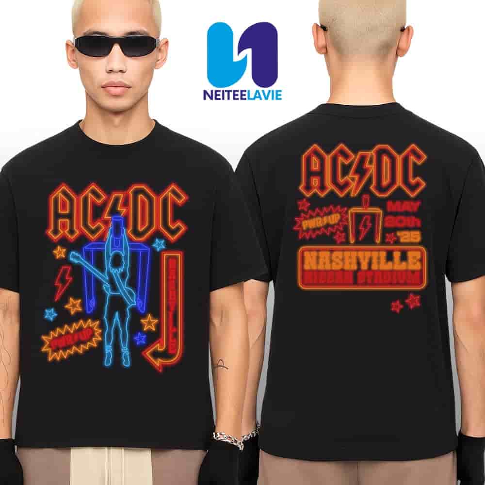AC/DC PWR UP Tour 2025 In Nashville Merchandise Fan Gift Unisex T-Shirt AC/DC PWR UP Tour 2025 In Nashville Merchandise Fan Gift Unisex T-Shirt
