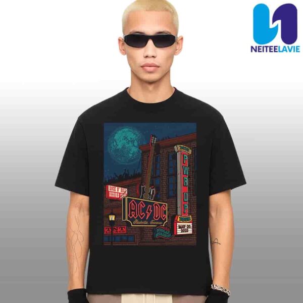 AC/DC Pwr Up Tour 2025 In Nashville Tenessee On May 20 2025 At Nissan Stadium Merchandise Unisex T-Shirt