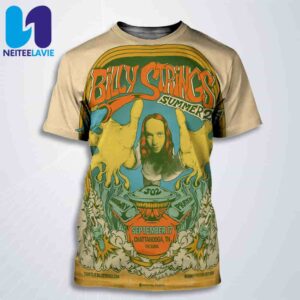 Billy Strings Concert Poster Summer Tour 2025 In Chattanooga TN On September 17 At The Signal All Over Print T-Shirt
