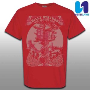 Billy Strings Spring 2025 Tour Poster Tee With Dates Simon Berndt Merchandise T-Shirt