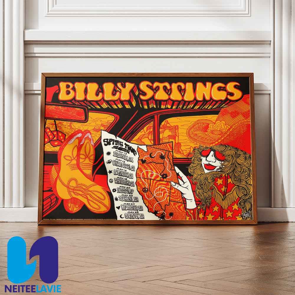 Billy Strings Spring Outlaw Tour May Dates 2025 Art By Billie Buck Home Decor Poster Canvas Billy Strings Spring Outlaw Tour May Dates 2025 Art By Billie Buck Home Decor Poster Canvas