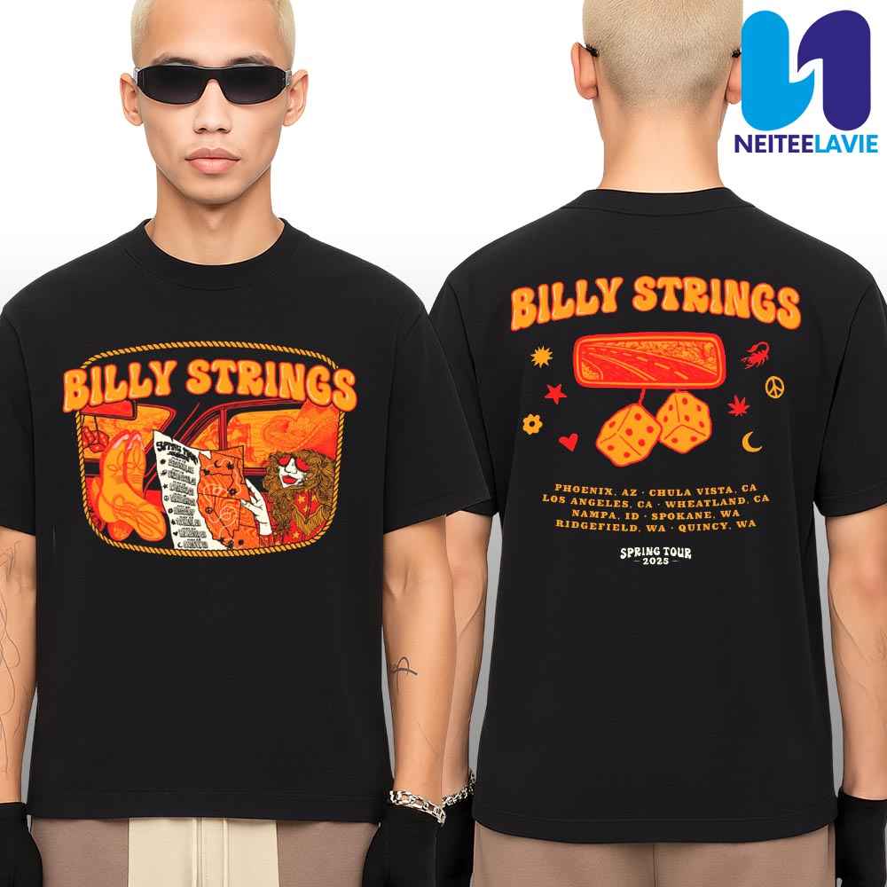 Billy Strings Spring Outlaw Tour May Dates 2025 Billie Buck Merchandise T-Shirt Billy Strings Spring Outlaw Tour May Dates 2025 Billie Buck Merchandise T-Shirt