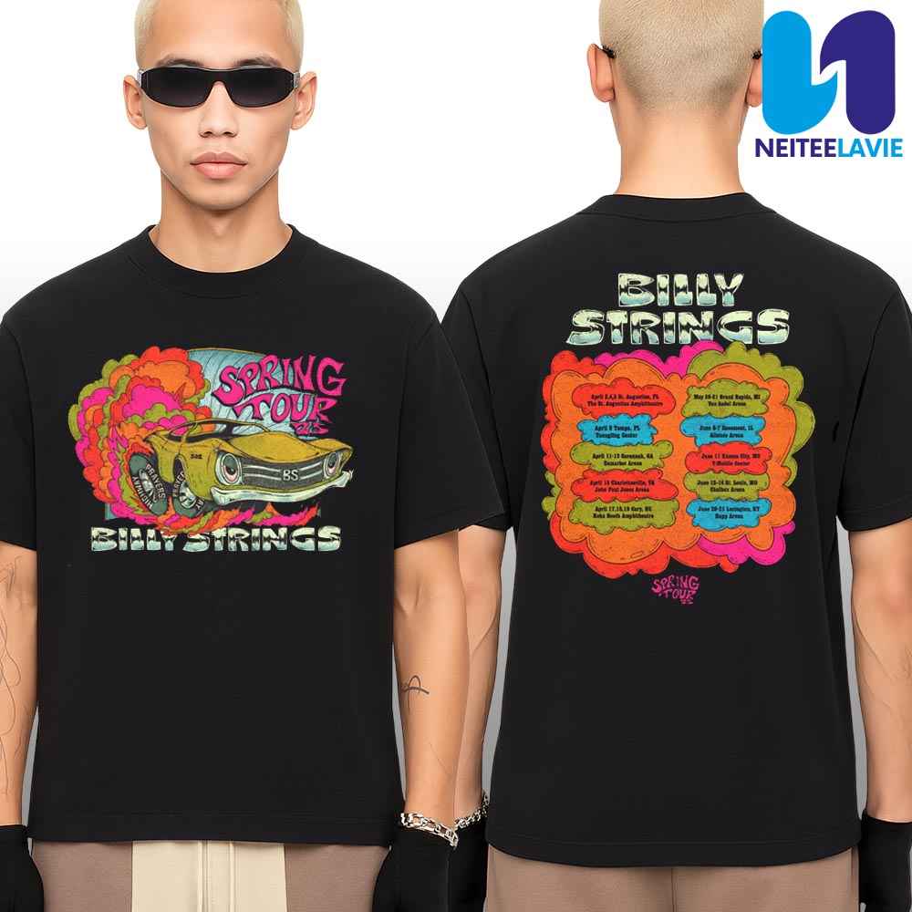 Billy Strings Spring Outlaw Tour May Dates 2025 Logan Fox Merchandise T-Shirt Billy Strings Spring Outlaw Tour May Dates 2025 Logan Fox Merchandise T-Shirt