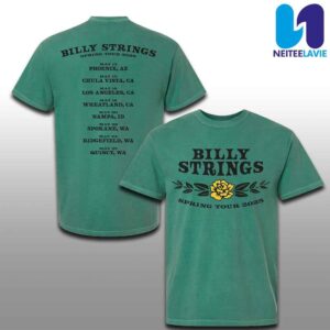 Billy Strings Spring Tour 2025 Yellow Rose Of Texas May Dates List Merchandise T-Shirt