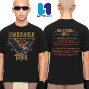 Boardwalk Rock In Ocean City On May 17-18 2025 Merchandise Eagle Lineup Fan Gift Unisex T-Shirt