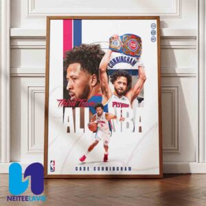 Cade Cunningham Detroit Pistons Has Been Named All-NBA Third Team For The First Time In His Career Home Decor Poster Canvas