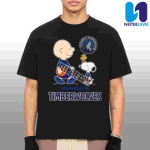 Charlie Brown Snoopy Peanuts Minnesota Timberwolves Basketball NBA 2025 Merchandise Unisex T-Shirt
