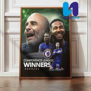 Chelsea FC Are 2024-25 Conference League Champions Home Decor Poster Canvas