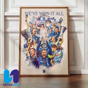 Congrats Chelsea FC Win All The Major UEFA Competitions Home Decor Poster Canvas