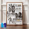 Congrats Giannis Antetokounmpo Milwaukee Bucks First Team All-NBA 2024-25 Season Home Decor Poster Canvas