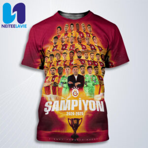 Congrats Galatasaray FC Champion Turkish Cup 2024-2025 All Over Print T-Shirt