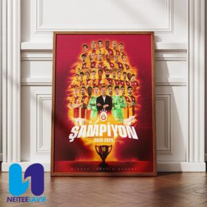 Congrats Galatasaray FC Champion Turkish Cup 2024-2025 Poster Canvas