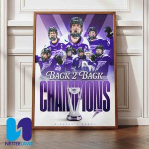 Congrats Minnesota Frost Back 2 Back Walter Cup Champions For The Second Season In A Row Home Decor Poster Canvas