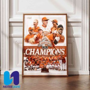 Congrats Texas Longhorns Win SEC Championship 2025 In First Year Poster Canvas