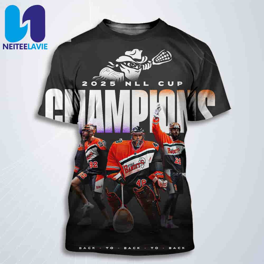 Congratulations Buffalo Bandits Chmapions NLL Cup 2025 All Over Print T-Shirt Congratulations Buffalo Bandits Chmapions NLL Cup 2025 All Over Print T-Shirt