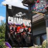 Congratulations to Buffalo Bandits Champion NLL Cup 2025 They got their Three-Peat Garden House Flag