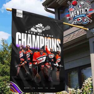 Congratulations Buffalo Bandits Chmapions NLL Cup 2025 Garden House Flag