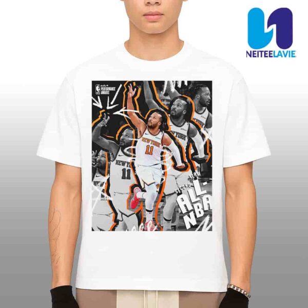 Congratulations Jalen Brunson New York Knicks On Being Named Second Team All-NBA 2024-25 Season Merchandise Unisex T-Shirt
