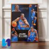 Congratulations Karl-Anthony Towns New York Knicks On Being Named Third Team All-NBA 2024-25 Season Home Decor Poster Canvas