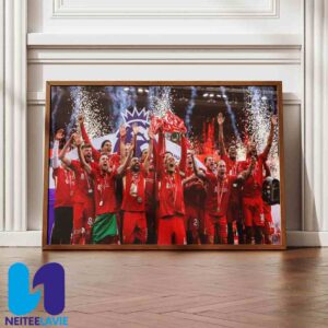 Congratulations Liverpool FC Premier League Champions 2025 Season Home Decor Poster Canvas