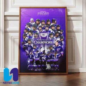 Congratulations Minnesota Frost PWHL Walter Cup Champions 2025 Home Decor Poster Canvas