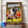 Congratulations Buffalo Bandits Chmapions NLL Cup 2025 Home Decor Poster Canvas