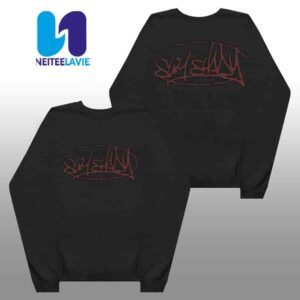 Eminem The Marshall Mathers LP 25th Anniversary Merchandise Plz Stand Crewneck Black Longsleeves Shirt