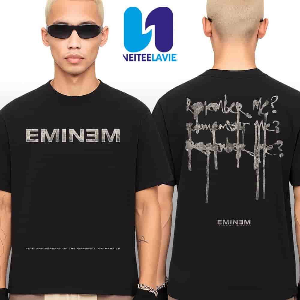 Eminem The Marshall Mathers LP 25th Anniversary Merchandise Remember Me Unisex T-Shirt Eminem The Marshall Mathers LP 25th Anniversary Merchandise Remember Me Unisex T-Shirt