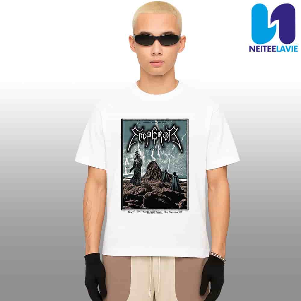 Emperor Agalloch In San Francisco On May 17 At The Warfield Theatre 2025 Merchandise Unisex T-Shirt Emperor Agalloch In San Francisco On May 17 At The Warfield Theatre 2025 Merchandise Unisex T-Shirt