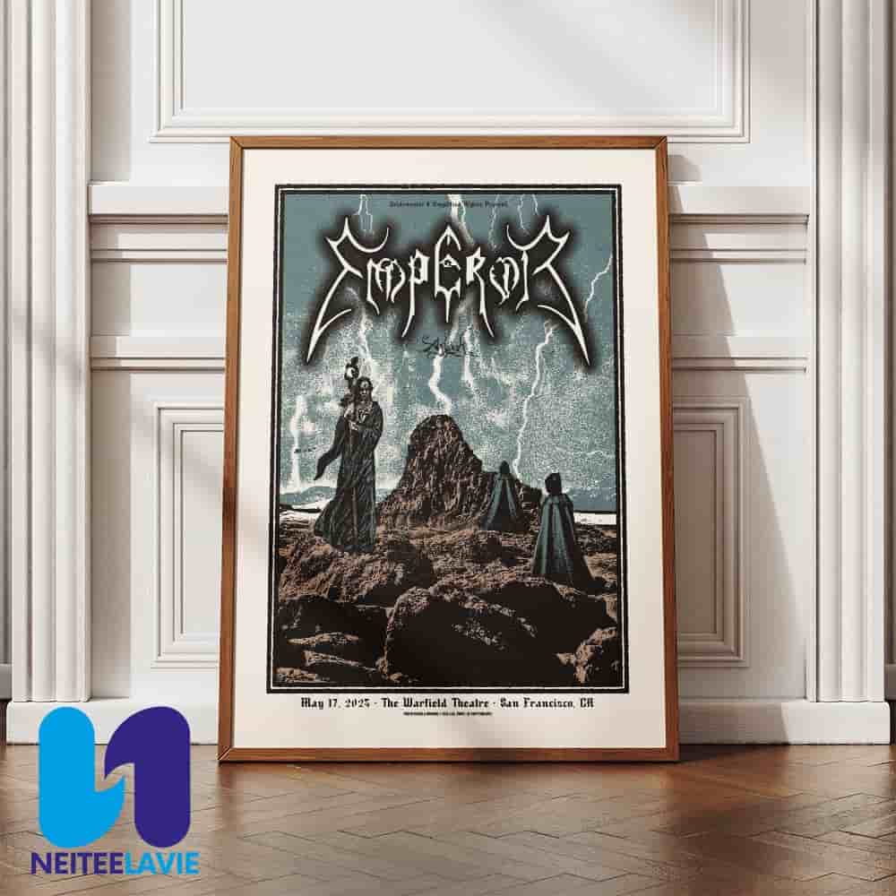 Emperor Agalloch In San Francisco On May 17 At The Warfield Theatre 2025 Poster Canvas Emperor Agalloch In San Francisco On May 17 At The Warfield Theatre 2025 Poster Canvas