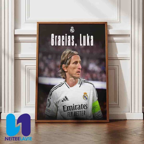 Farewell Luka Modric The Memories and Loyalty With Real Madrid Home Decor Poster Canvas