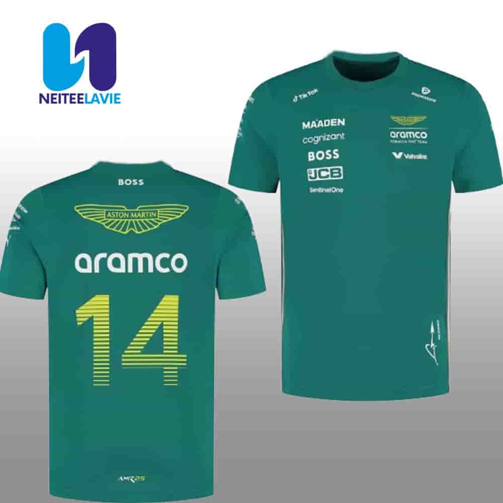 Fernando Alonso Aston Martin Driver 2025 Merchandise Unisex T-Shirt Fernando Alonso Aston Martin Driver 2025 Merchandise Unisex T-Shirt