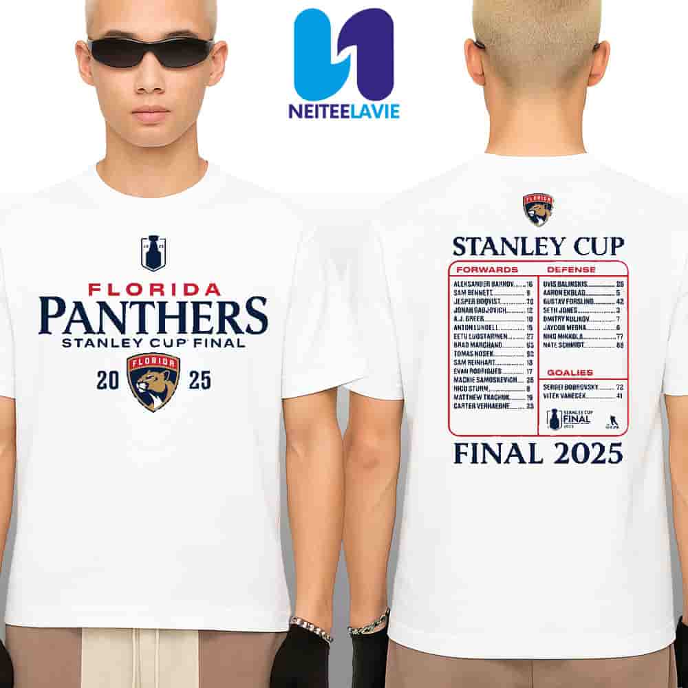 Florida Panthers 2025 Stanley Cup Final Roster Merchandise Unisex T-Shirt Florida Panthers 2025 Stanley Cup Final Roster Merchandise Unisex T-Shirt