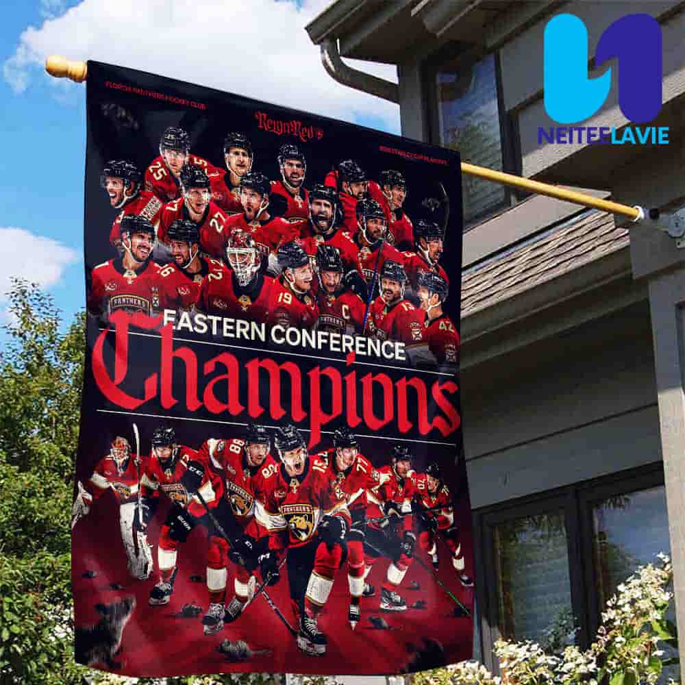 Florida Panthers Eastern Conference Champions 2025 Stanley Cup Playoffs Season Garden House Flag Florida Panthers Eastern Conference Champions 2025 Stanley Cup Playoffs Season Garden House Flag