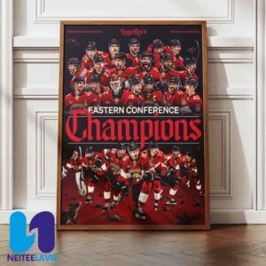 Florida Panthers Eastern Conference Champions 2025 Stanley Cup Playoffs Season Home Decor Poster Canvas