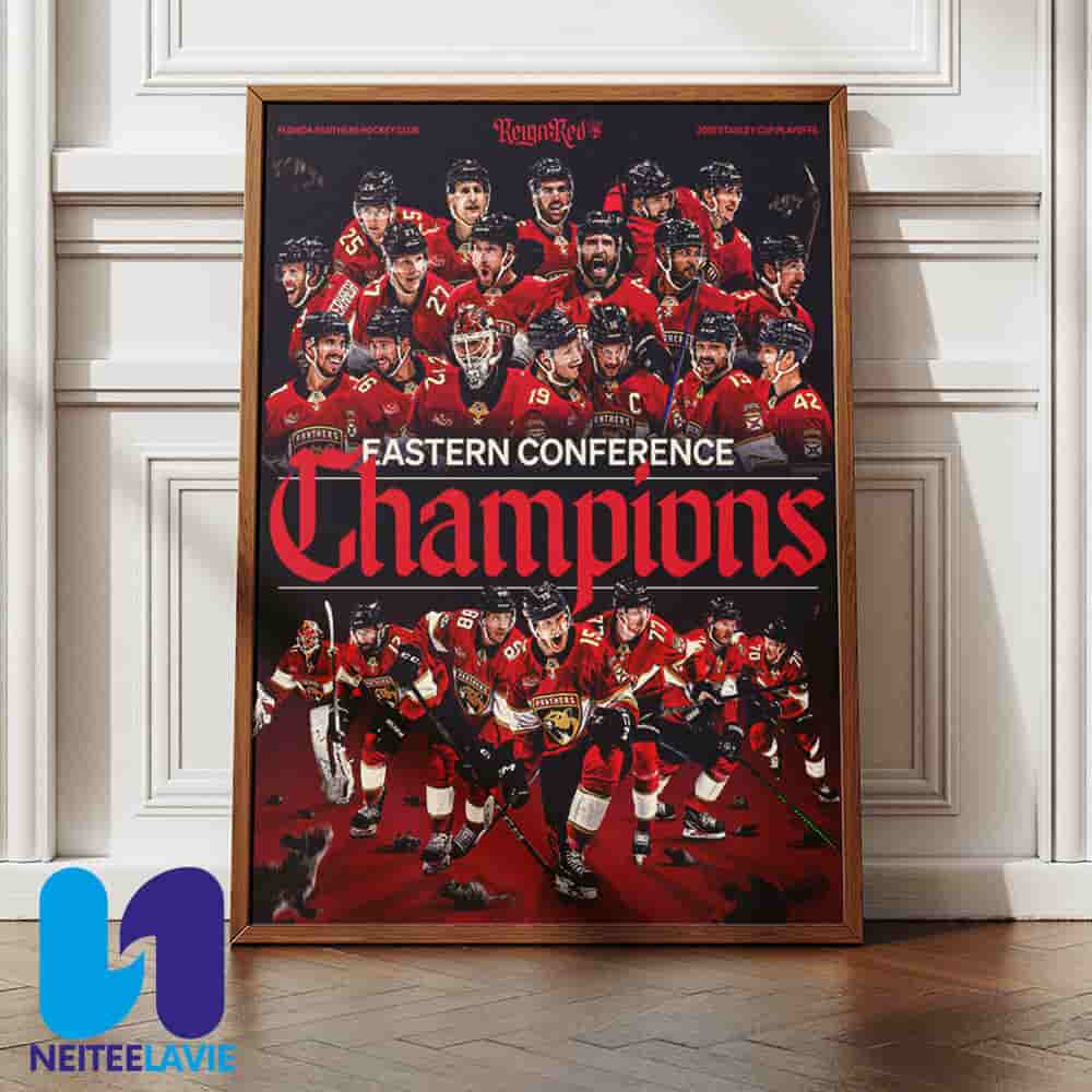 Florida Panthers Eastern Conference Champions 2025 Stanley Cup Playoffs Season Home Decor Poster Canvas Florida Panthers Eastern Conference Champions 2025 Stanley Cup Playoffs Season Home Decor Poster Canvas