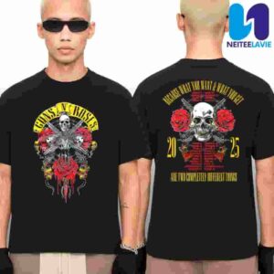 Gun N’ Roses 2025 Dagger Rose Cities Dates Merchandise Unisex T-Shirt