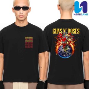 Gun N’ Roses 2025 Reverse Admat Tour Dates Fan Gifts Unisex T-Shirt