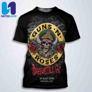 Guns N Rose With Special Guest River Sons Concert Poster In Shekvetili GE On May 30 2025 At Shekvetili Dendrological Park All Over Print T-Shirt