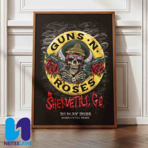 Guns N Rose With Special Guest River Sons Concert Poster In Shekvetili GE On May 30 2025 At Shekvetili Dendrological Park Home Decor Poster Canvas