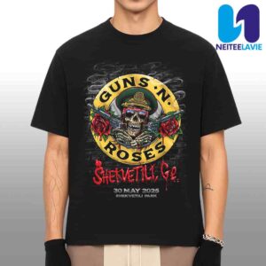 Guns N Rose With Special Guest River Sons Concert Poster In Shekvetili GE On May 30 2025 At Shekvetili Dendrological Park Merchandise Unisex T-Shirt