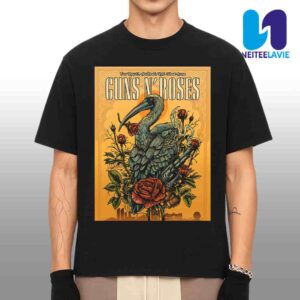 Guns N Roses Concert Poster In Abu Dhabi UAE On May 27 2025 At Etihad Arena Merchandise Unisex T-Shirt