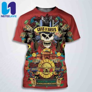 Guns N Roses In Mumbai IN On May 17 2025 At Mahalaxmi Racecourse All Over Print T-Shirt