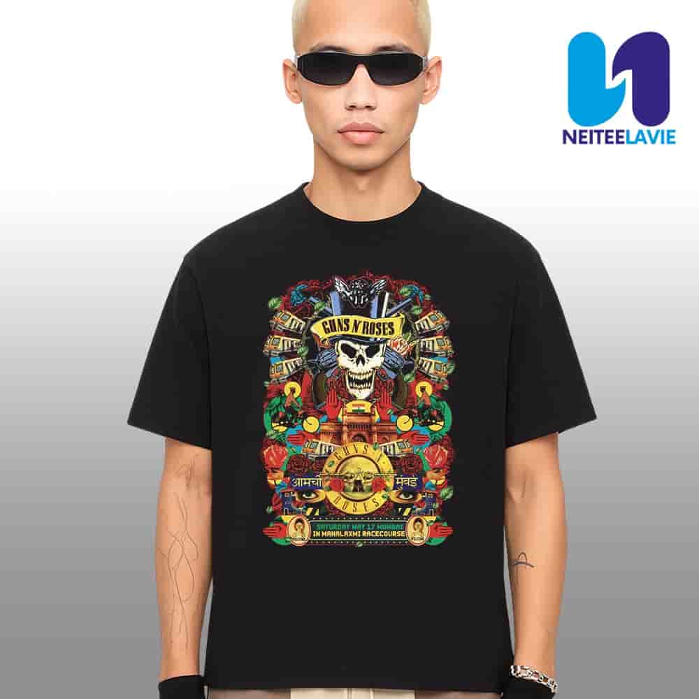 Guns N Roses In Mumbai IN On May 17 2025 At Mahalaxmi Racecourse Merchandise Unisex T-Shirt Guns N Roses In Mumbai IN On May 17 2025 At Mahalaxmi Racecourse Merchandise Unisex T-Shirt