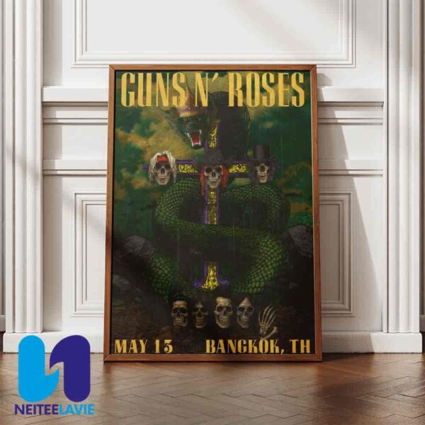 Guns N Roses InThuderdome Stadium On May 13 At Bangkok TH 2025 Poster Canvas