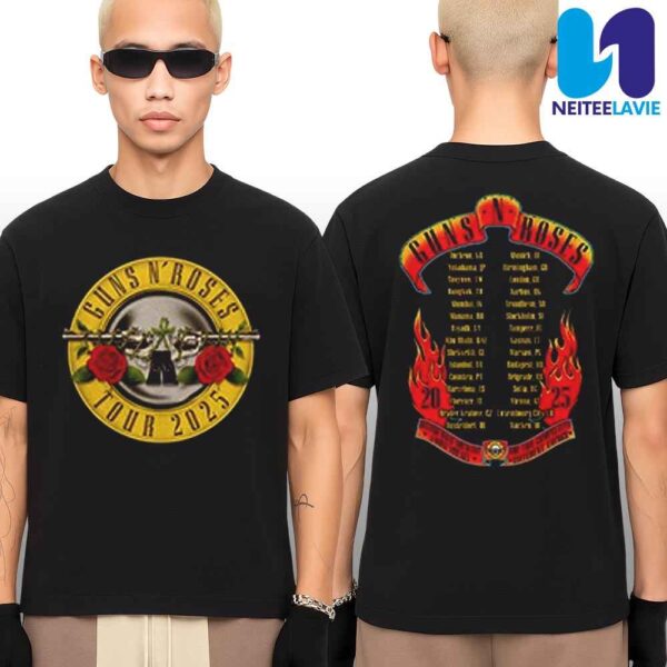 Guns N’ Roses Japan 2025 Bullet Logo Tour 2025 Merchandise Fan Gifts T-Shirt